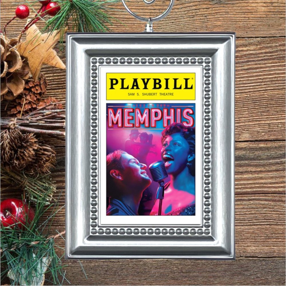 Memphis Broadway Musical Playbill Christmas Tree Ornament